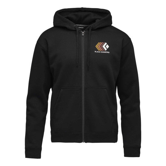 Black Diamond M Faded Full Zip Hoody Black Herr - Huvtröja