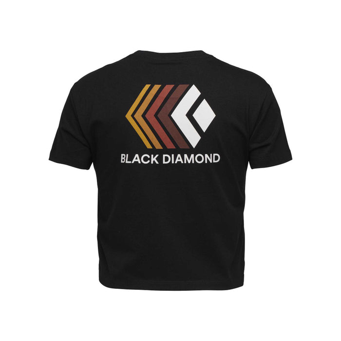 Black Diamond W Faded Crop Ss Tee Black Dam - T-Shirt