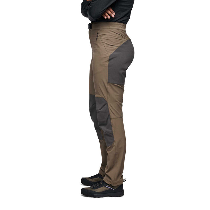 Black Diamond W Alpine Hybrid Pants Walnut-Anthracite Dam - Byxor