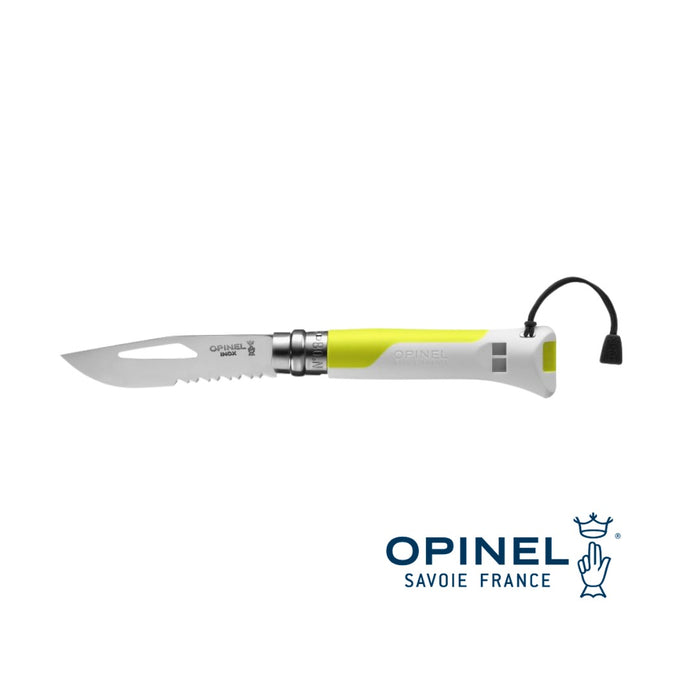 Opinel N08 Outdoor Fluo - Yellow