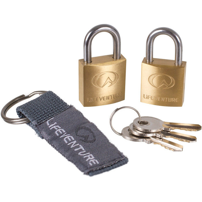 Lifeventure Mini Padlocks (Pack Of 2) Gold