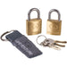 Lifeventure Mini Padlocks (Pack Of 2) Gold