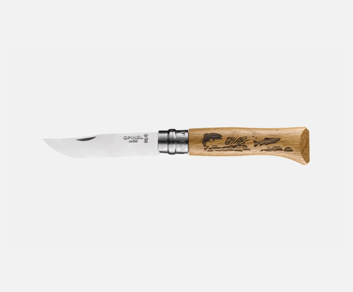 Opinel N08 Animalia Oak Fish