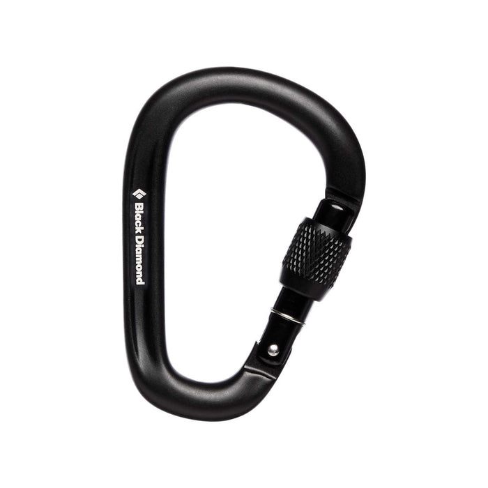 Black Diamond Pearlock Screwgate Carabiner Black  - Kabin