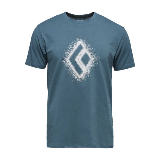 Black Diamond M Chalked Up 2.0 Ss Tee Creek Blue Herr - T-Shirt