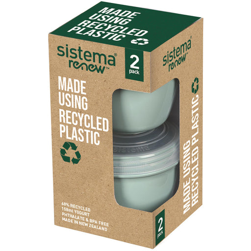 Sistema Renew Yogurt 2 Pack Green/Blue 150 Ml