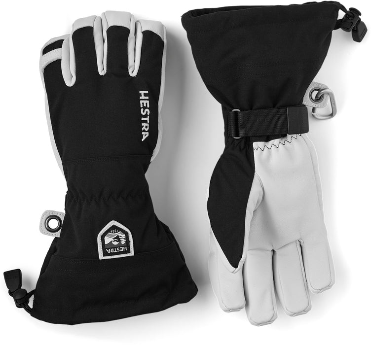 Hestra Army Leather Heli Ski 5-finger - Svart