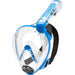 Cressi Duke Dry Full Face Mask Clear/Blue S/M