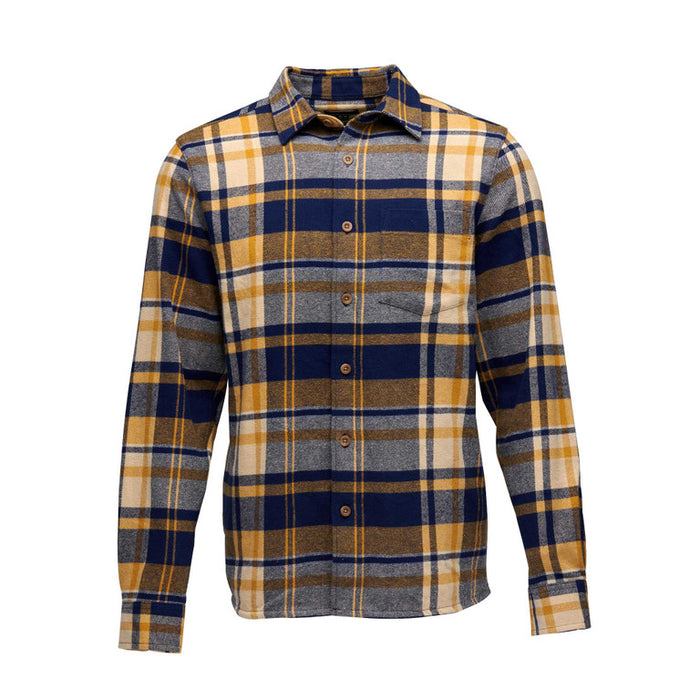 Black Diamond M Project Flannel Indigo-Gold Plaid Herr - Tröja