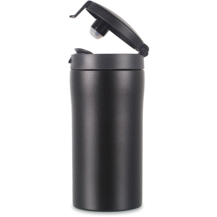 Lifeventure Flip-Top Thermal Mug Matt Black 300 Ml