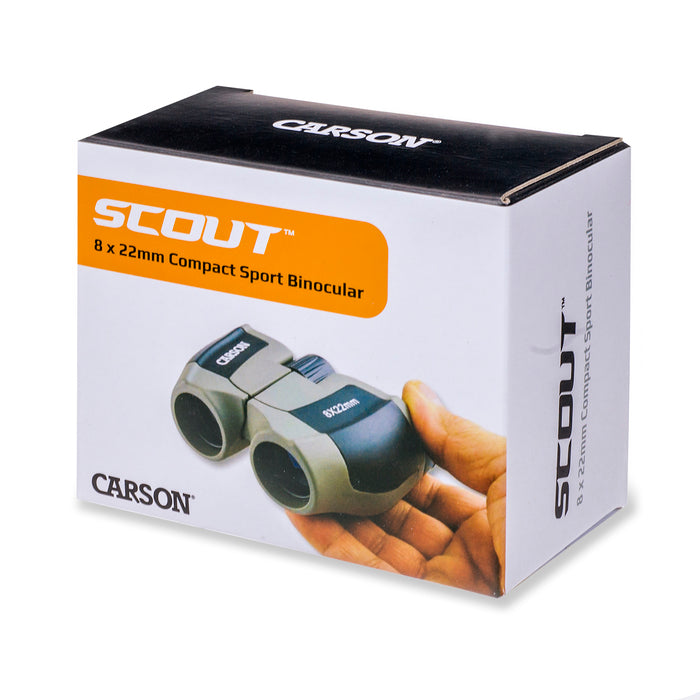 Carson Kikare Scout 8x22 Mm Kompakt Porro Grå