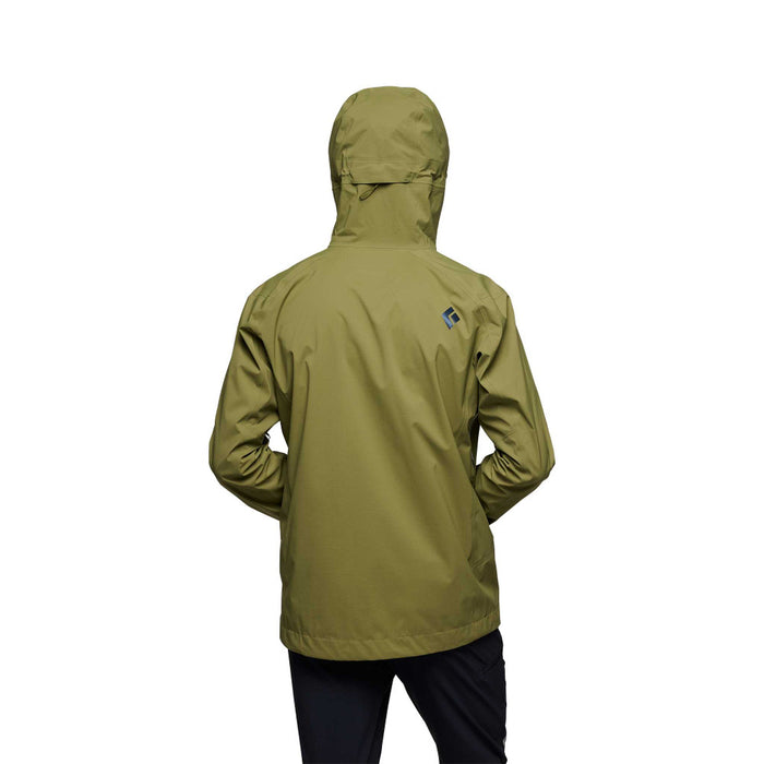 Black Diamond M Highline Stretch Shell Crag Green Herr - Jacka