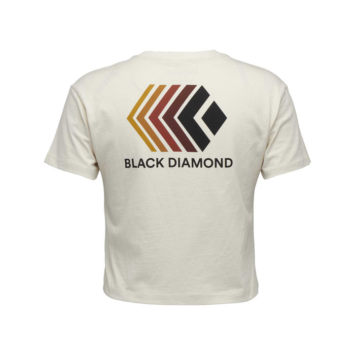 Black Diamond W Faded Crop Ss Tee Off White Dam - T-Shirt