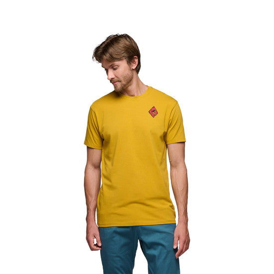 Black Diamond M Mono Pocket Ss Tee Amber Herr - T-Shirt