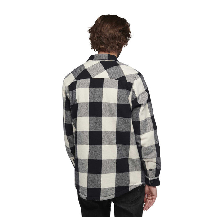 Black Diamond M Project Lined Flannel Black-Off White Plaid Herr - Tröja