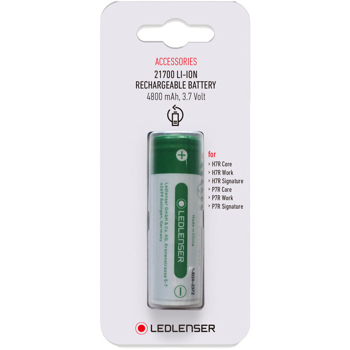 Ledlenser 21700 Li-Ion Battery 4800Mah White