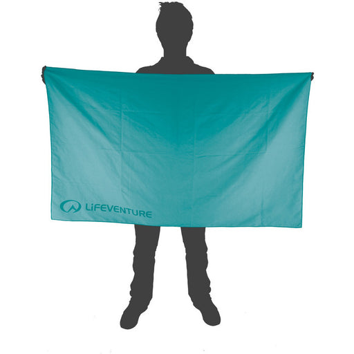 Lifeventure Recycled Softfibre Trek Towel Giant Teal 150 X 90 Cm