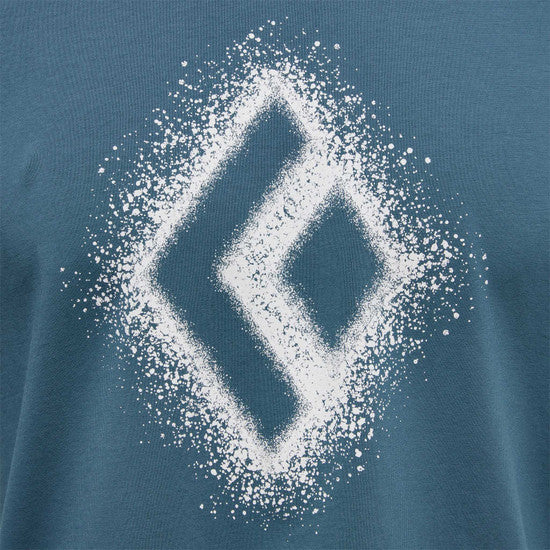 Black Diamond M Chalked Up 2.0 Ss Tee Creek Blue Herr - T-Shirt