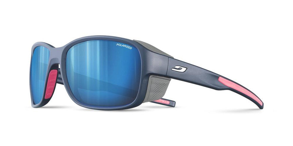 Julbo Monterosa 2 Spectron Polarized 3 Smoke Lens Dark Blue / Pink / White Frame - Solglasögon