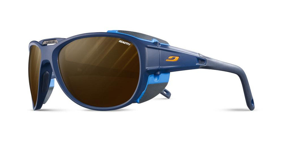 Julbo Explorer 2.0 Reactiv 2-4 Polarized Brown Lens Dark Blue / Blue Frame - Solglasögon