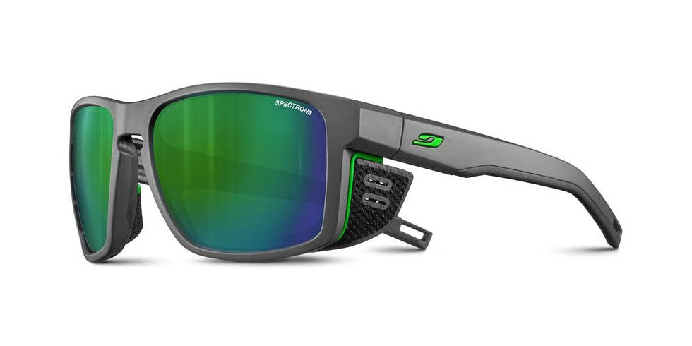 Julbo Shield Spectron 3 Smoke Lens Gray / Green Frame - Solglasögon