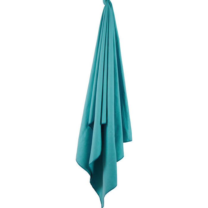 Lifeventure Recycled Softfibre Trek Towel Large Teal 110 X 65 Cm