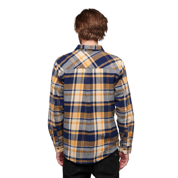 Black Diamond M Project Flannel Indigo-Gold Plaid Herr - Tröja