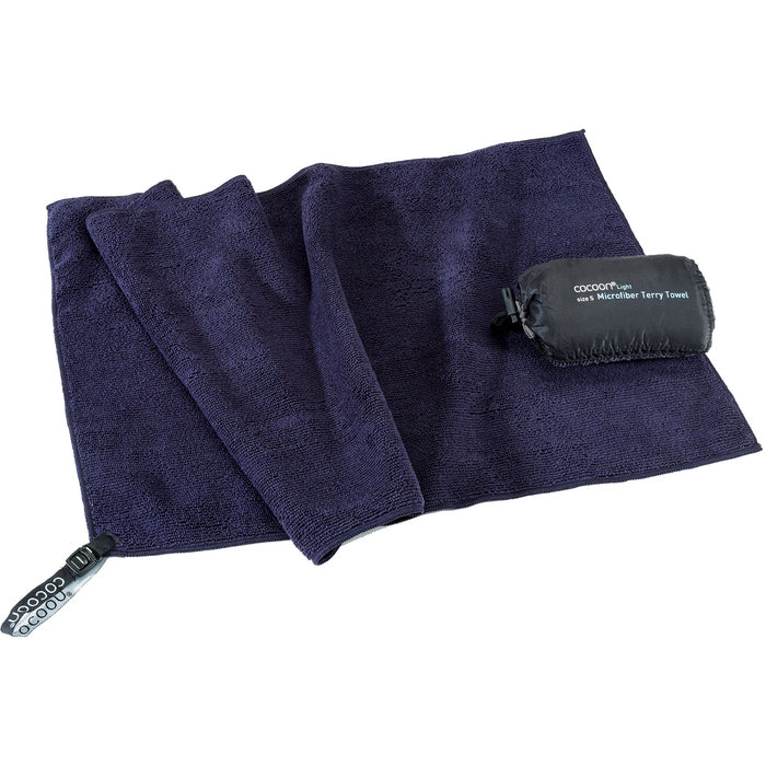 Cocoon Microfiber Terry Resehandduk Light 150 x 80 cm Navy - Handduk