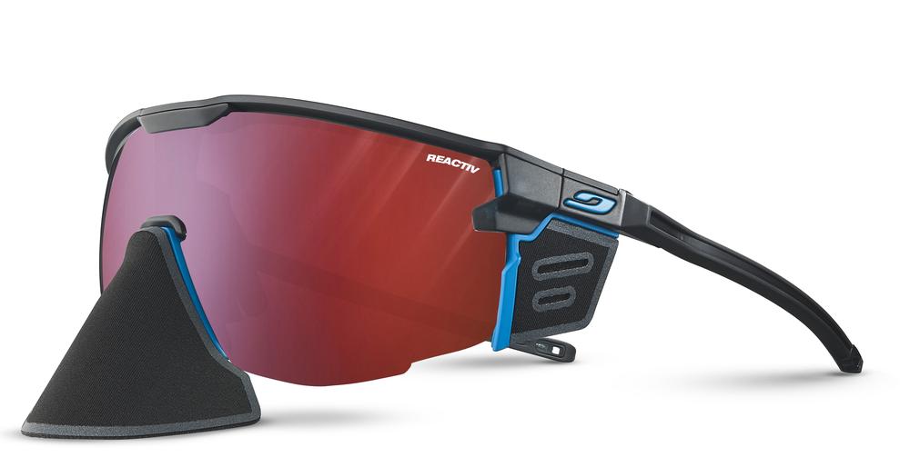 Julbo Ultimate Cover Reactiv 0-3 High Contrast Transparent Lens Black / Blue Frame - Solglasögon