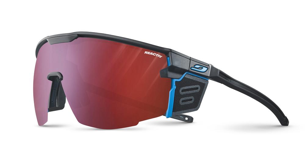 Julbo Ultimate Cover Reactiv 0-3 High Contrast Transparent Lens Black / Blue Frame - Solglasögon