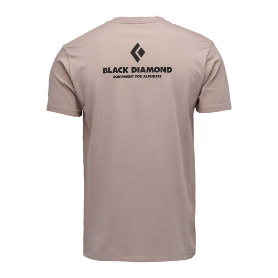 Black Diamond M Equipmnt For Alpinist Ss Tee Pale Mauve Herr - T-Shirt