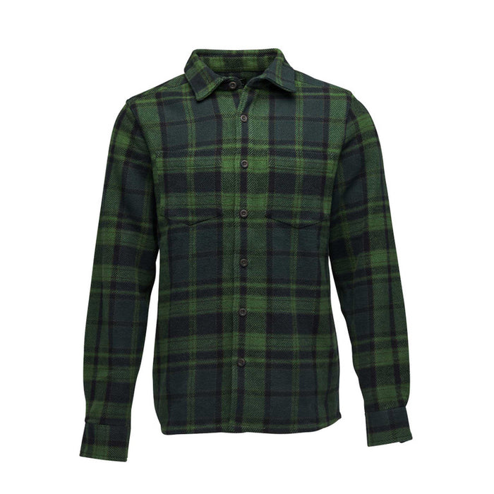 Black Diamond M Project Heavy Flannel Palm Green-Anthracite Plaid Herr - Tröja