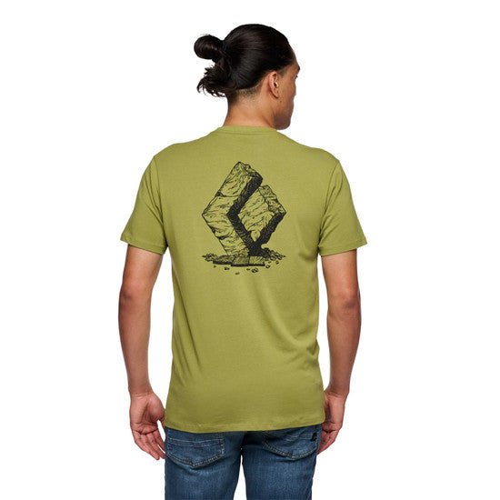 Black Diamond M Boulder Ss Tee Camp Green Herr - T-Shirt