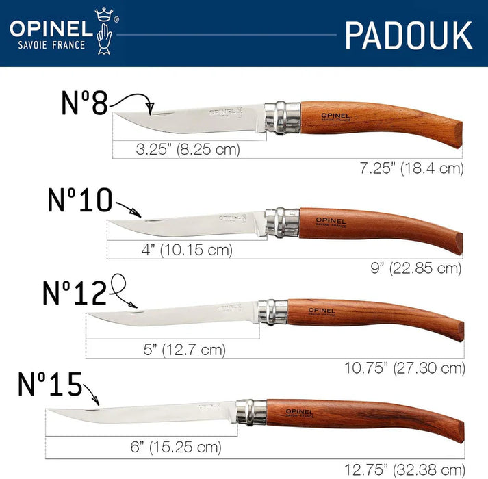 Opinel N15 Filleting Padauk Mirror Blade