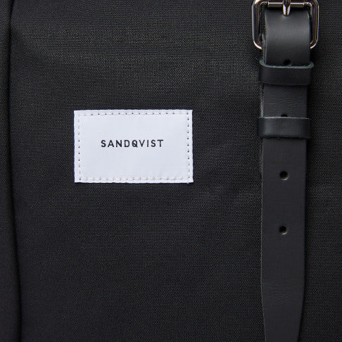 Sandqvist Dante Ryggsäck - Black with Black leather