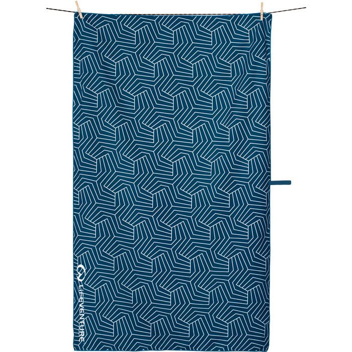 Lifeventure Recycled Softfibre Trek Towel Giant Navy 150 X 90 Cm