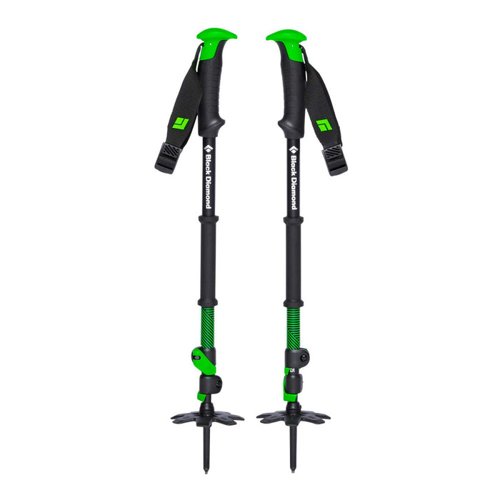 Black Diamond Traverse 3 Ski Poles Sulphur Green  - Stav