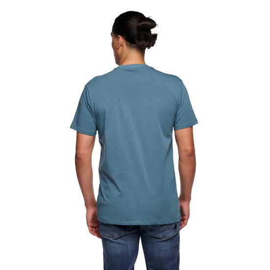 Black Diamond M Chalked Up 2.0 Ss Tee Creek Blue Herr - T-Shirt