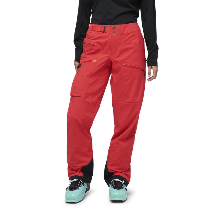 Black Diamond W Recon Lt Stretch Pants Coral Red Dam - Skidbyxor