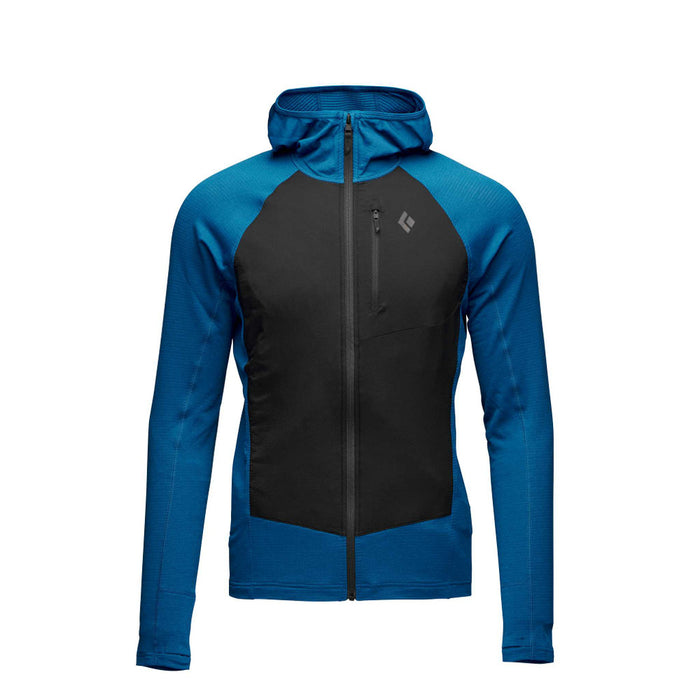 Black Diamond M Coefficient Lt Hybrid Hoody Kingfisher-Black Herr - Huvtröjor