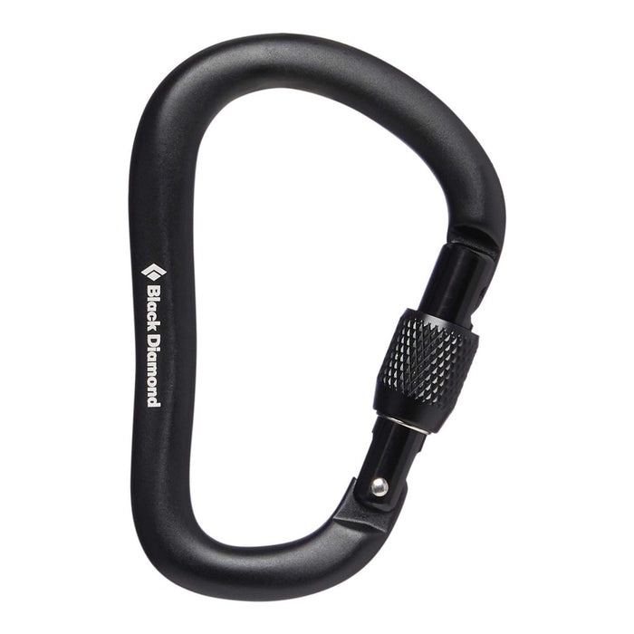 Black Diamond Rocklock Screwgate Carabiner Black  - Kabin