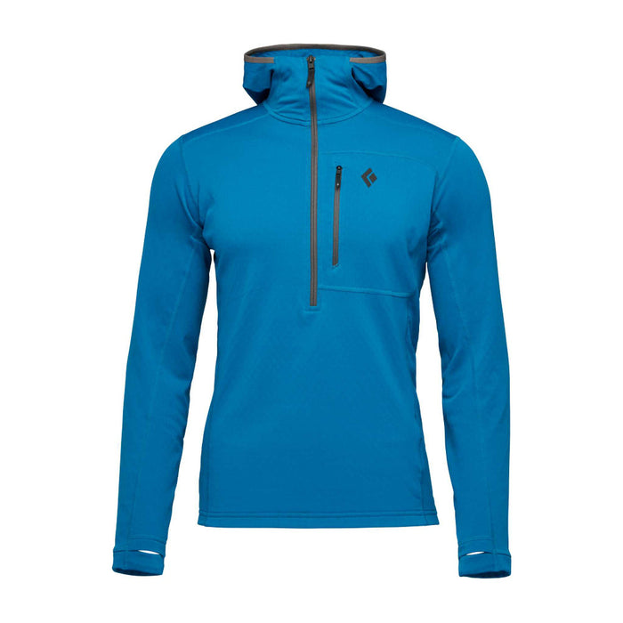 Black Diamond M Coefficient Qz Hoody Kingfisher Herr - Huvtröjor