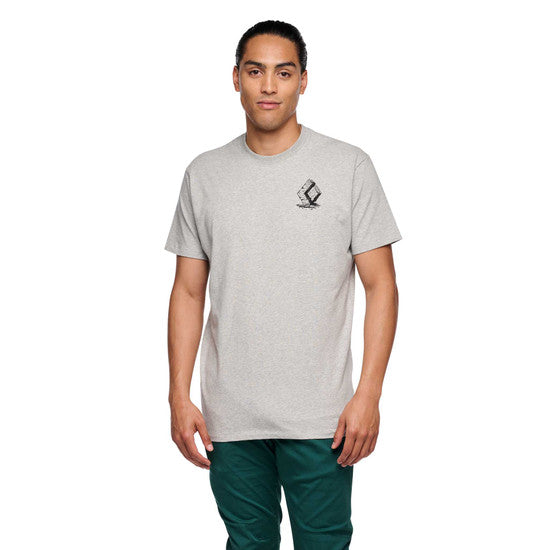 Black Diamond M Boulder Ss Tee Nickel Heather Herr - T-Shirt