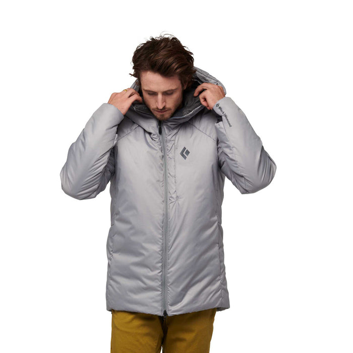 Black Diamond M Belay Parka Pewter Herr - Jacka