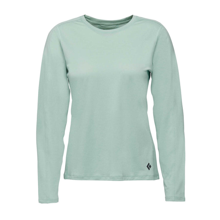 Black Diamond W Lightwire Ls Tee Foam Green Dam - T-Shirt