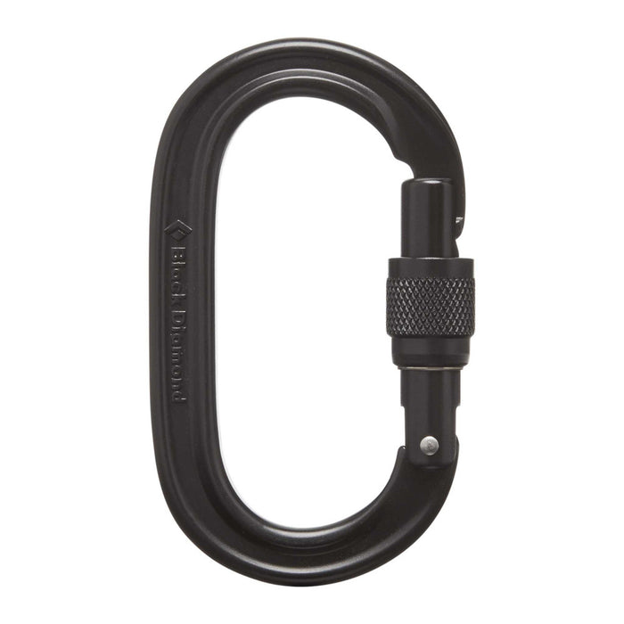 Black Diamond Oval Keylock Scrwgt Carabiner Black  - Kabin