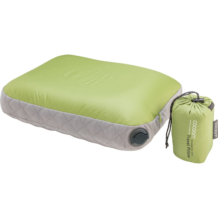 Cocoon Air Core Resekudde Ultralight Standard 28x38 cm Wasabi/Grey - Kudde