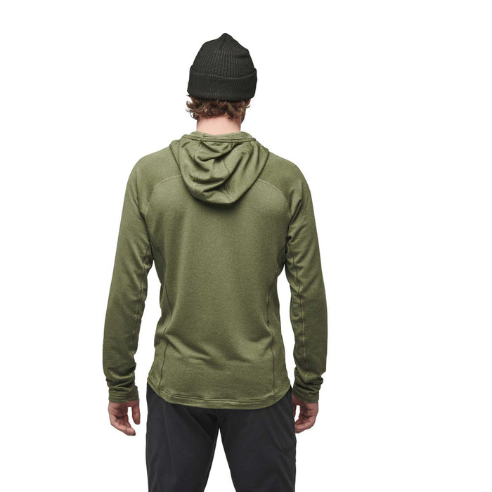 Black Diamond M Coefficient Lt Hybrid Hoody Tundra-Black Herr - Huvtröjor