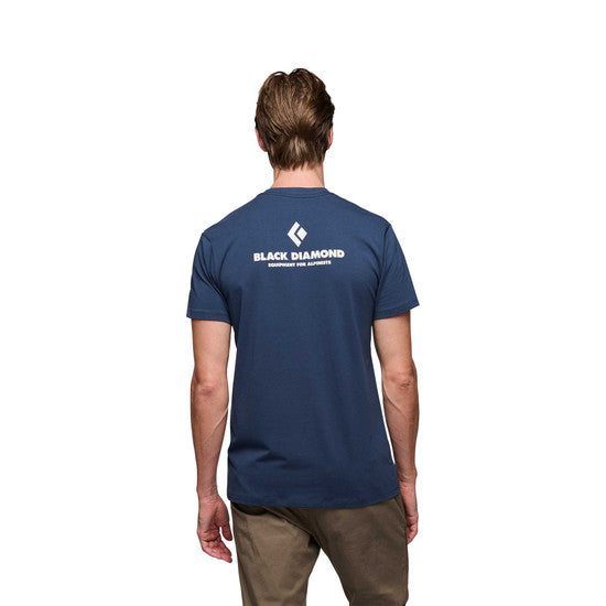 Black Diamond M Equipmnt For Alpinist Ss Tee Indigo Herr - T-Shirt