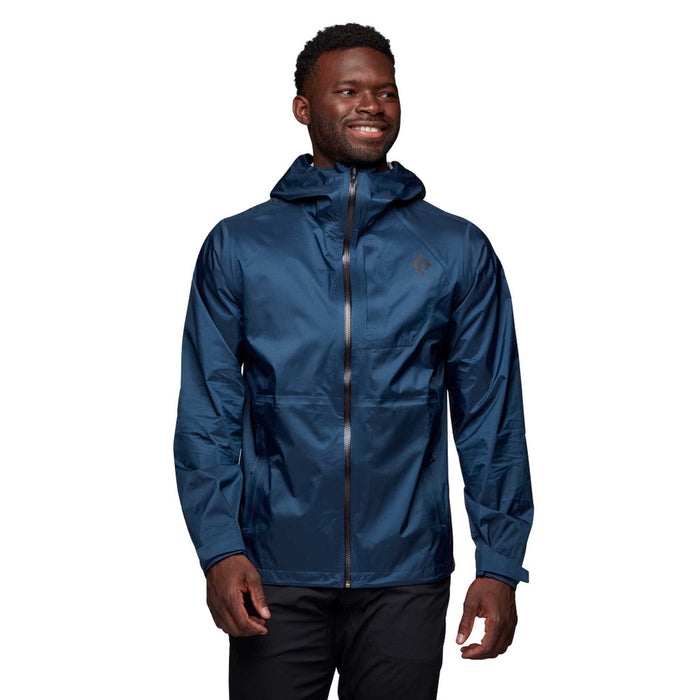 Black Diamond M Treeline Rain Shell Indigo Herr - Jacka